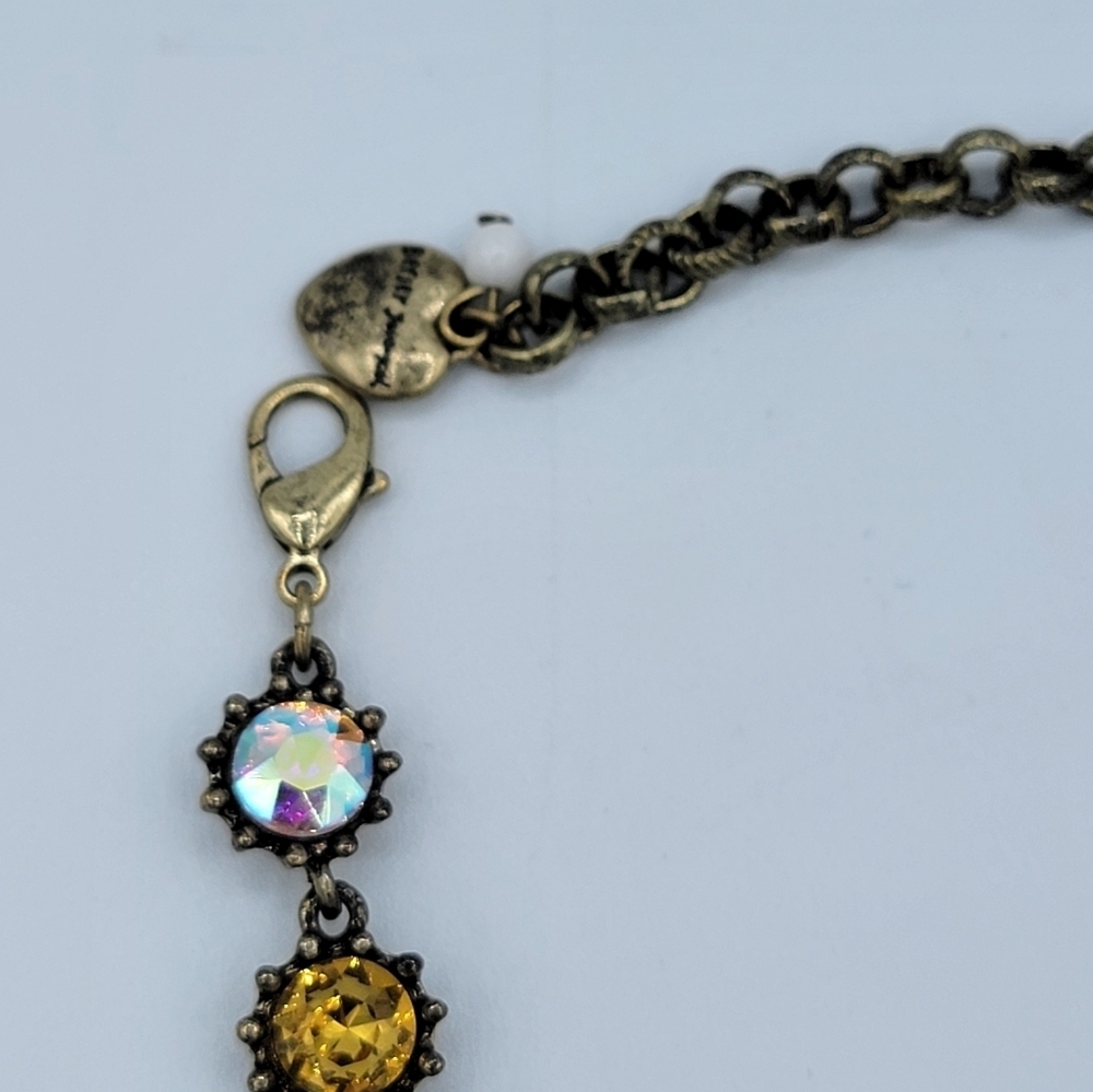 Betsey Johnson Necklace Anchor Crystal NWT #2381 - Picture 8 of 12